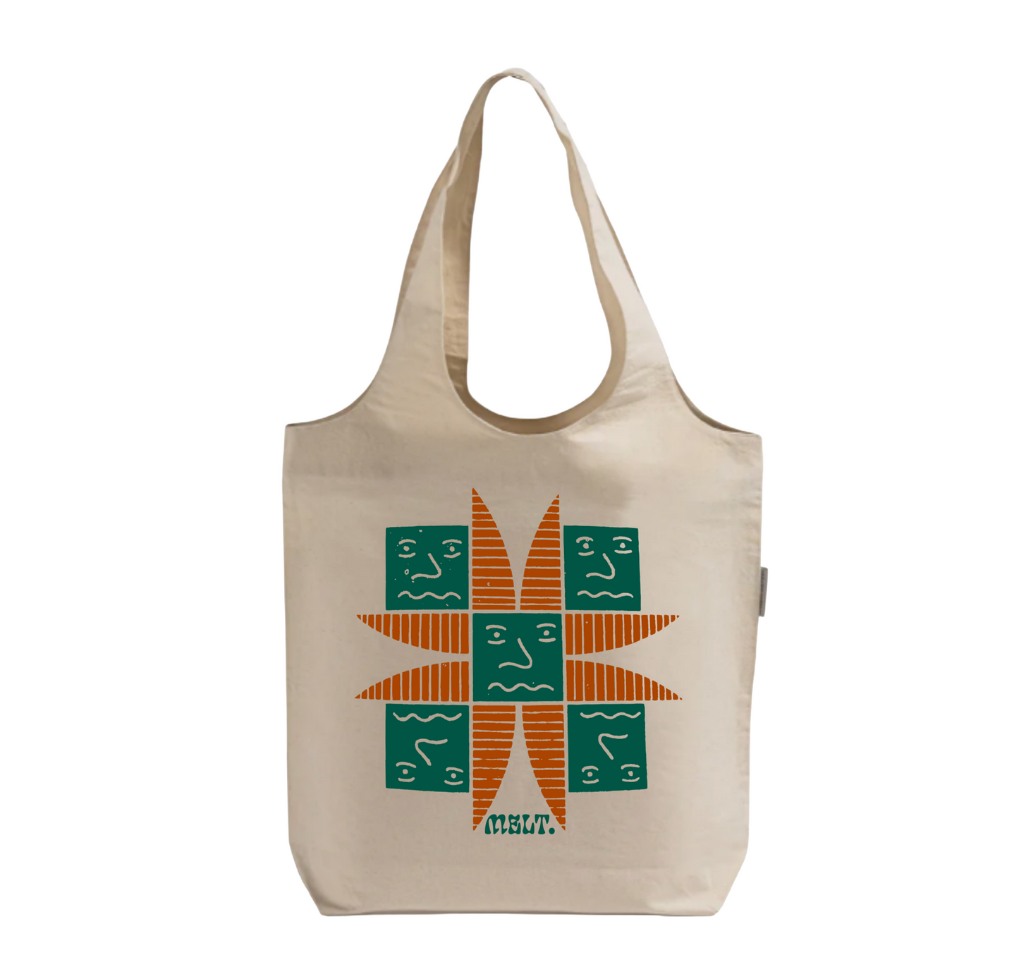 "Man E Faces" Tote Bag