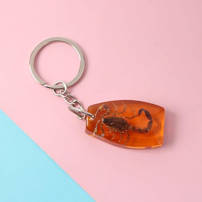 Scorpion Resin Keychain