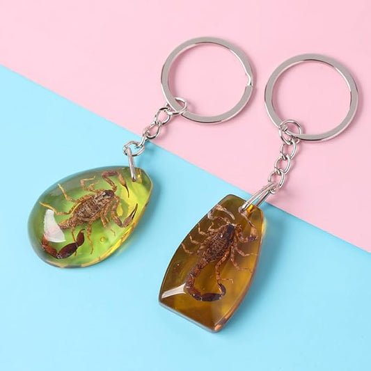 Scorpion Resin Keychain