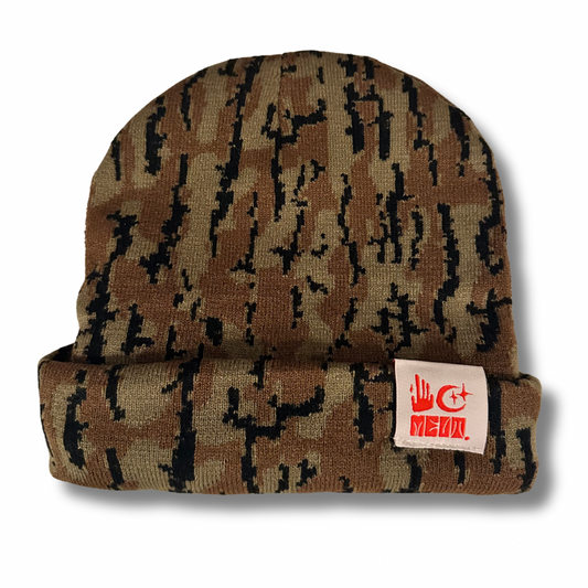 Camo Knit Beanie - Duck Hunt Brown