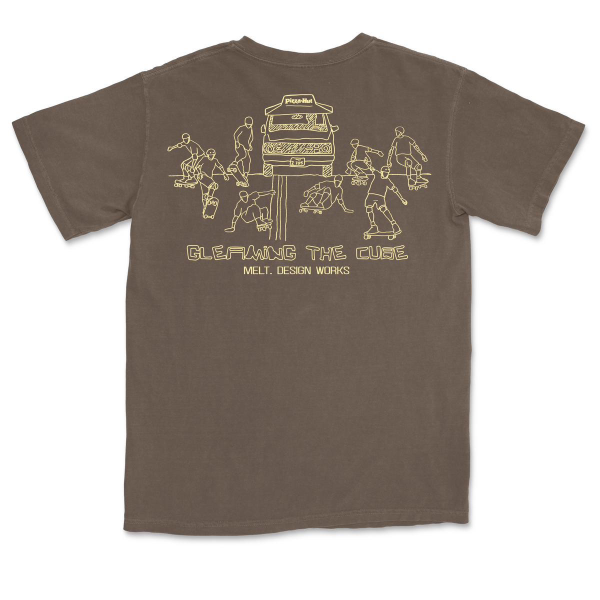 Gleaming the Cube x Melt. T-Shirt (Espresso)