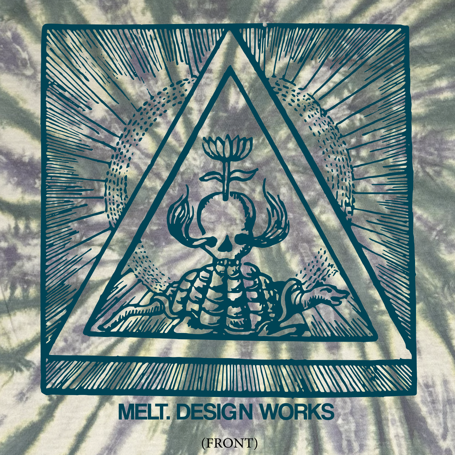 "Slow Dance of Radiance" Tie Dye T-Shirt